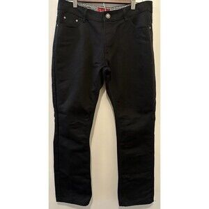 Patron Cito Men’s Black Chino Pants 34x30 Slim Straight Casual Cotton